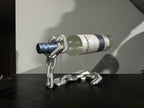 Soporte para Botella de Vino Cadena Industrial 3D