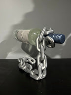 Soporte para Botella de Vino Cadena Industrial 3D