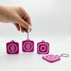 Llavero Instagram con NFC 3D