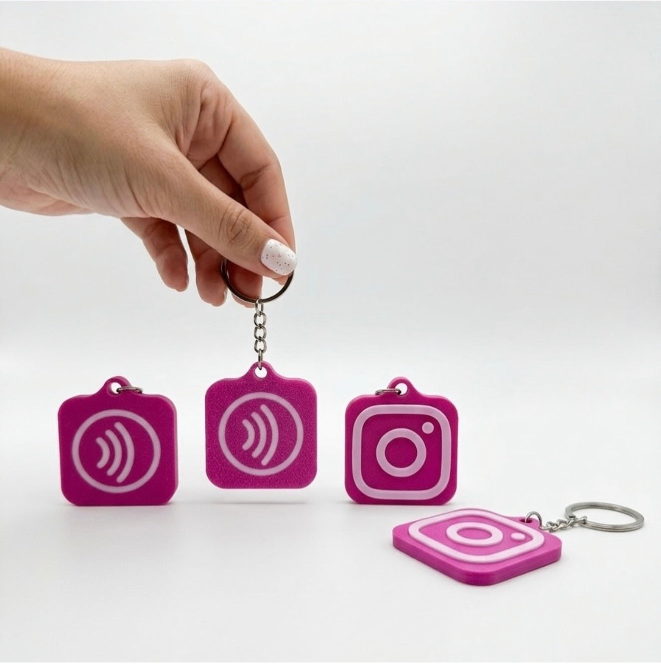 Llavero Instagram con NFC