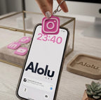 Llavero Instagram con NFC 3D