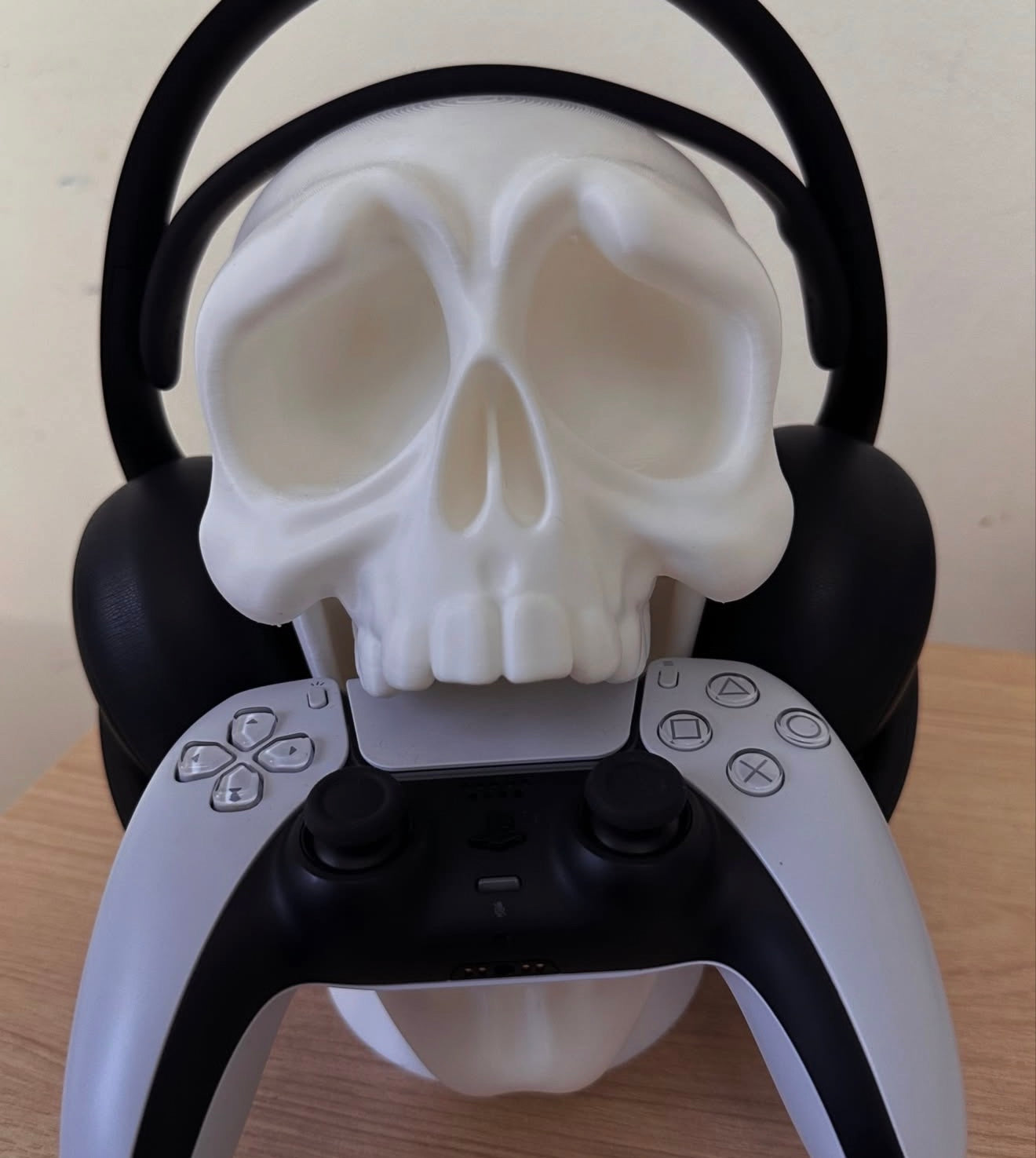Soporte Calavera Gamer para Audífonos y Control