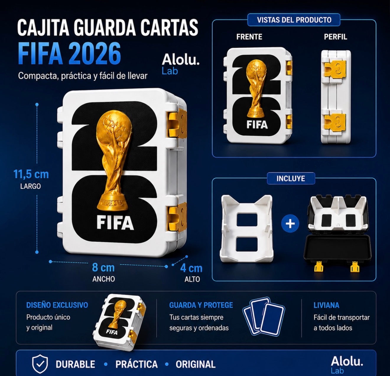 Caja Organizadora para Láminas FIFA (hasta 400)