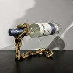 Soporte para Botella de Vino Cadena Industrial 3D